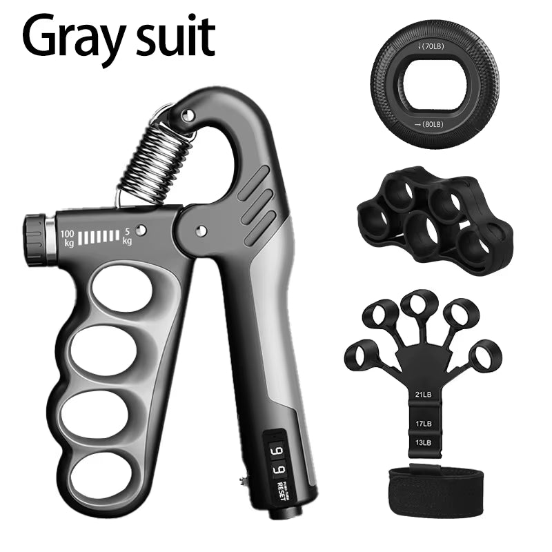 Adjustable Grip Strength Trainer for Muscle Recovery - 5-60/100/150Kg Hand Strengthening Device