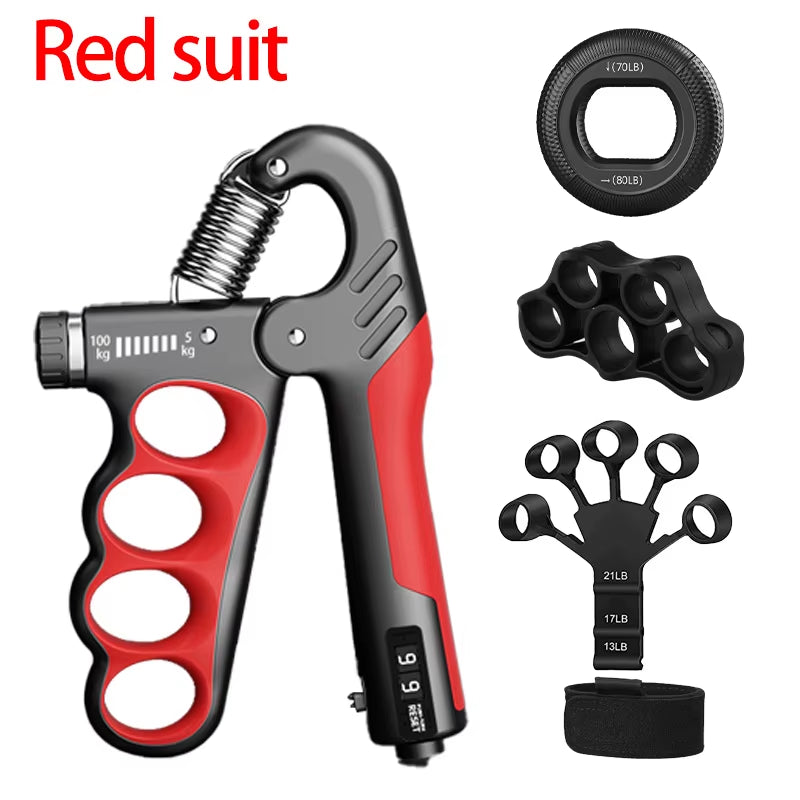 Adjustable Grip Strength Trainer for Muscle Recovery - 5-60/100/150Kg Hand Strengthening Device