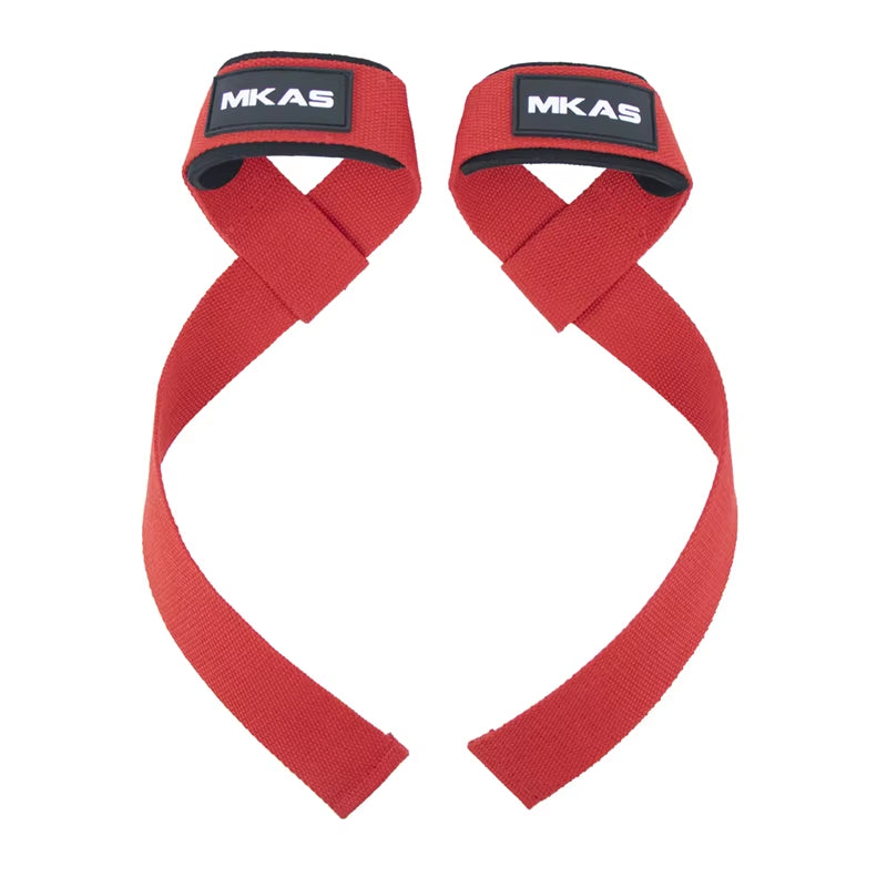 Professional Weight Lifting Wrist Straps with Non-Slip Flex Gel Grip for Bodybuilding and Gym Training