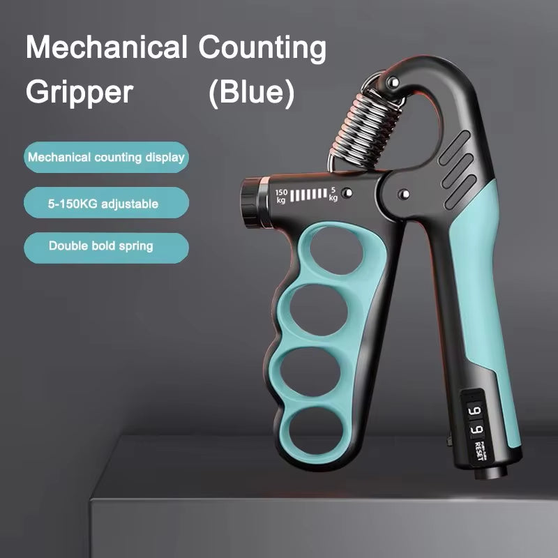 Adjustable Grip Strength Trainer for Muscle Recovery - 5-60/100/150Kg Hand Strengthening Device