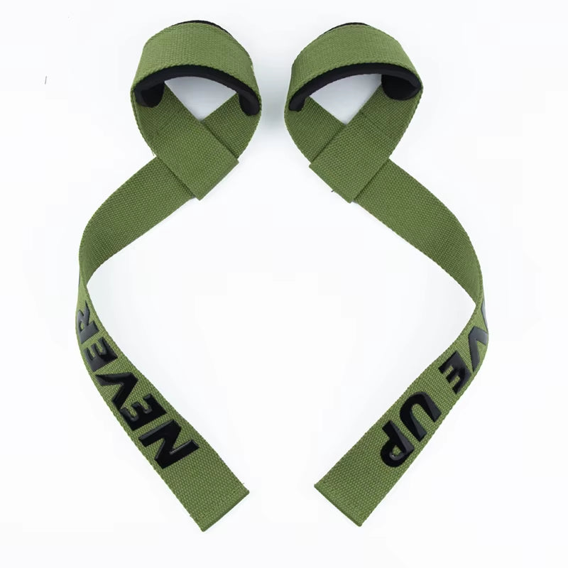 Professional Weight Lifting Wrist Straps with Non-Slip Flex Gel Grip for Bodybuilding and Gym Training