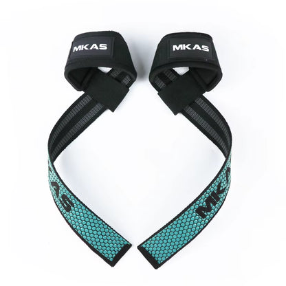 Professional Weight Lifting Wrist Straps with Non-Slip Flex Gel Grip for Bodybuilding and Gym Training