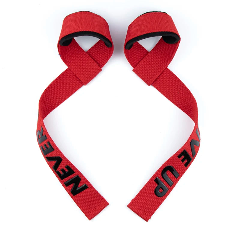 Professional Weight Lifting Wrist Straps with Non-Slip Flex Gel Grip for Bodybuilding and Gym Training
