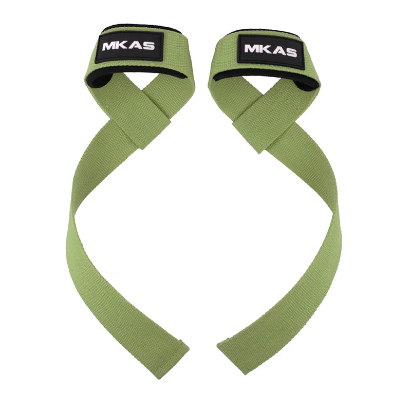 Professional Weight Lifting Wrist Straps with Non-Slip Flex Gel Grip for Bodybuilding and Gym Training
