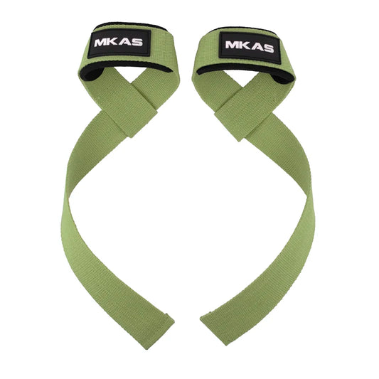 Professional Weight Lifting Wrist Straps with Non-Slip Flex Gel Grip for Bodybuilding and Gym Training