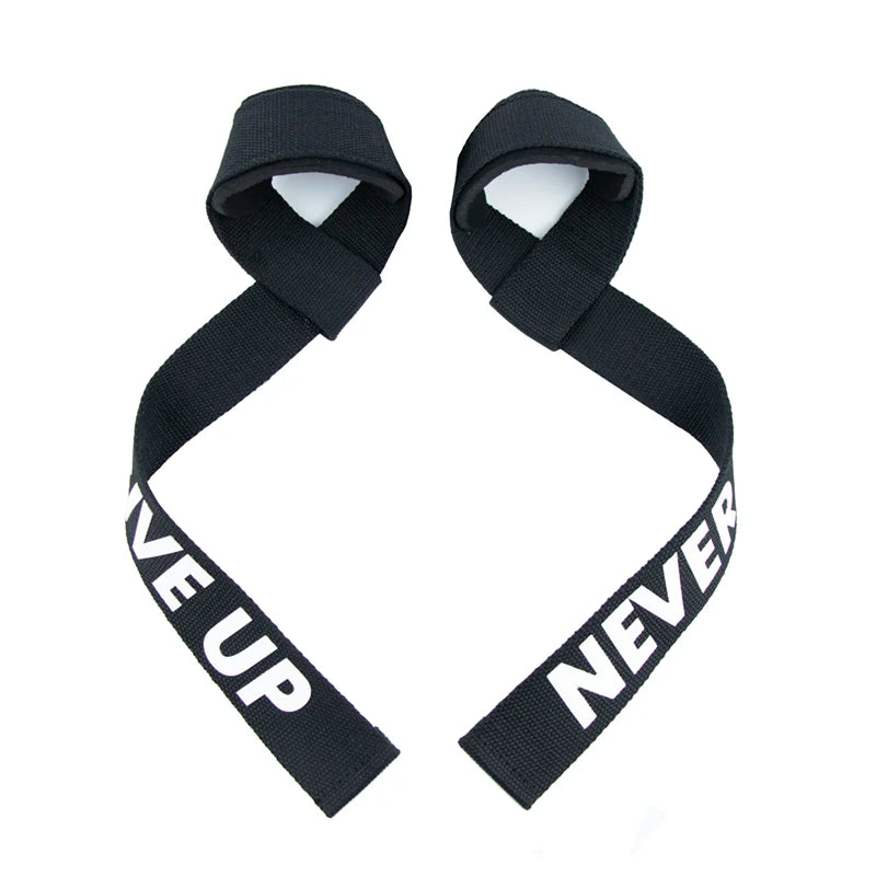 Professional Weight Lifting Wrist Straps with Non-Slip Flex Gel Grip for Bodybuilding and Gym Training