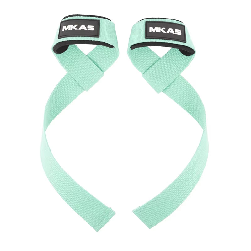 Professional Weight Lifting Wrist Straps with Non-Slip Flex Gel Grip for Bodybuilding and Gym Training
