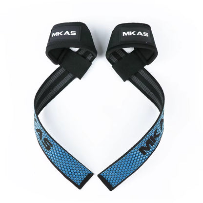 Professional Weight Lifting Wrist Straps with Non-Slip Flex Gel Grip for Bodybuilding and Gym Training