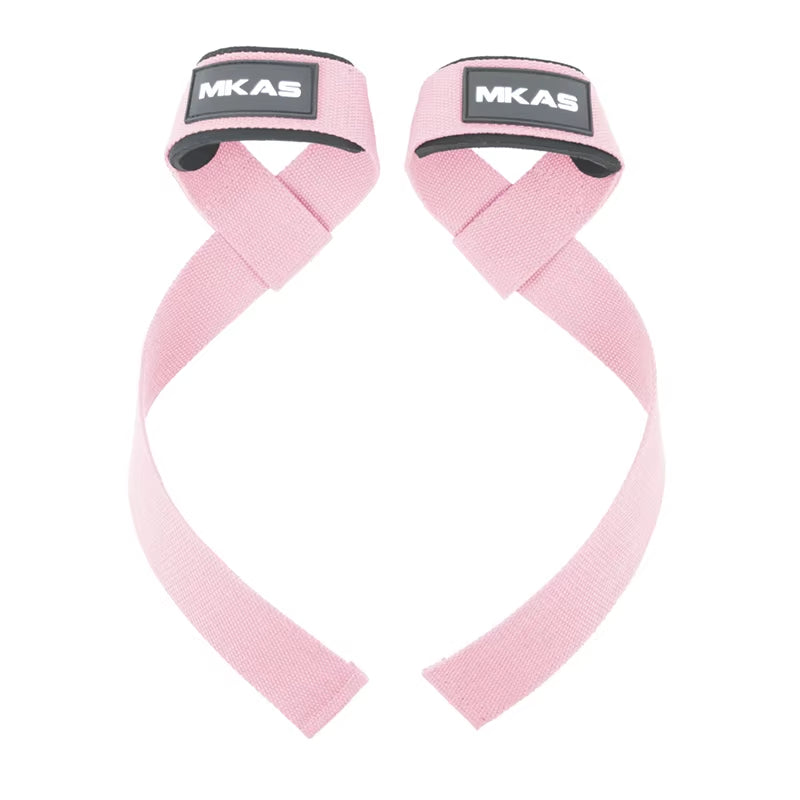 Professional Weight Lifting Wrist Straps with Non-Slip Flex Gel Grip for Bodybuilding and Gym Training