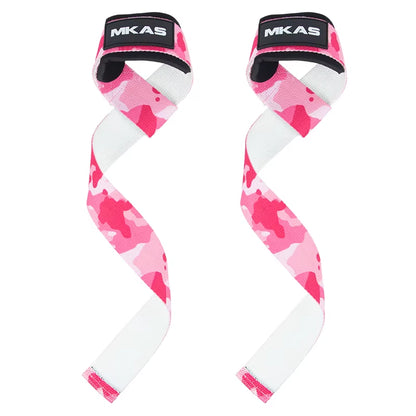 Professional Weight Lifting Wrist Straps with Non-Slip Flex Gel Grip for Bodybuilding and Gym Training