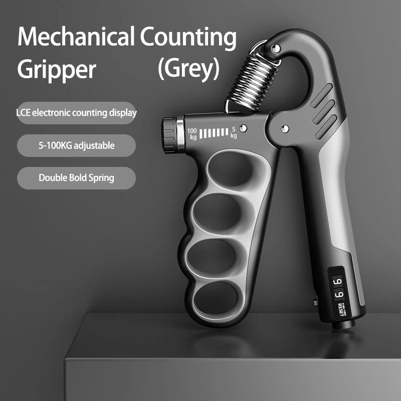 Adjustable Grip Strength Trainer for Muscle Recovery - 5-60/100/150Kg Hand Strengthening Device