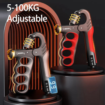 Adjustable Grip Strength Trainer for Muscle Recovery - 5-60/100/150Kg Hand Strengthening Device