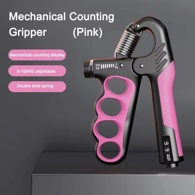 Adjustable Grip Strength Trainer for Muscle Recovery - 5-60/100/150Kg Hand Strengthening Device
